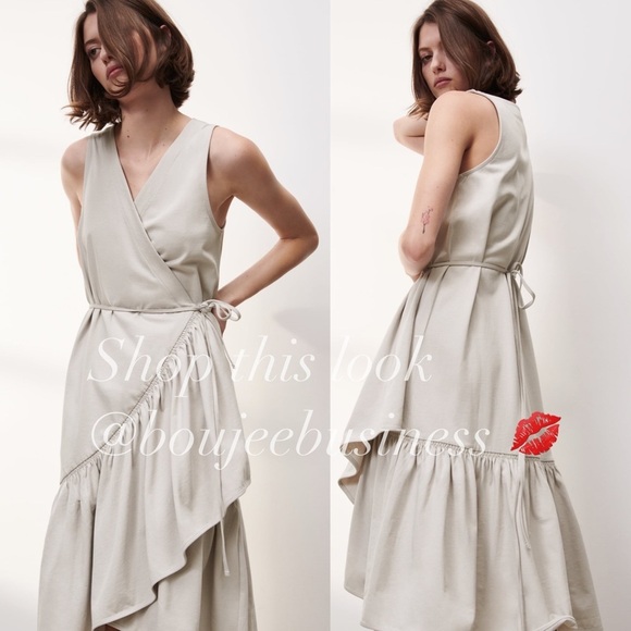 ZARA BNWT Ruffled Wrap 'Dress - Picture 4 of 6